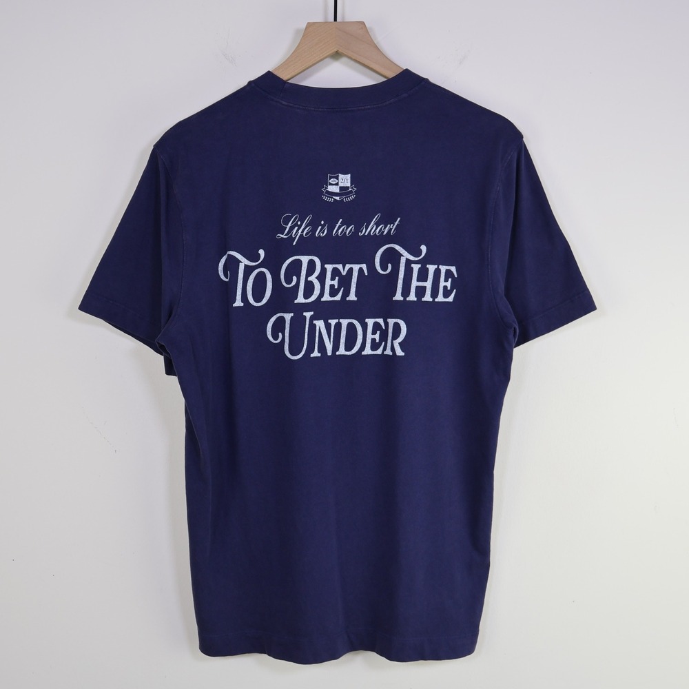 Abercrombie & Fitch‎ Bet The Under T-Shirt Size M Navy Blue Cotton Classic